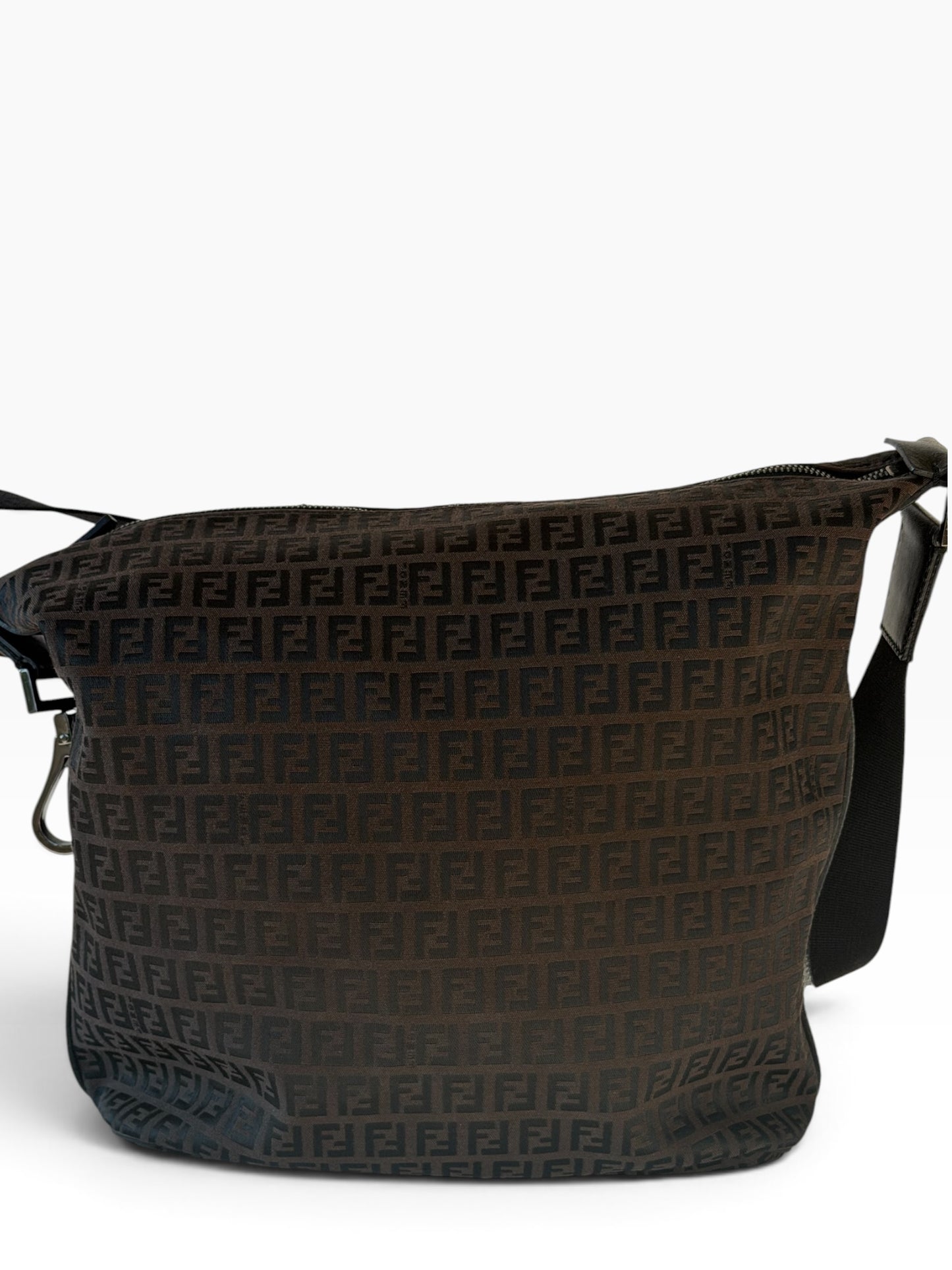 Fendi Zucca Brown Monogram Shoulder Bag | Pre-Owned