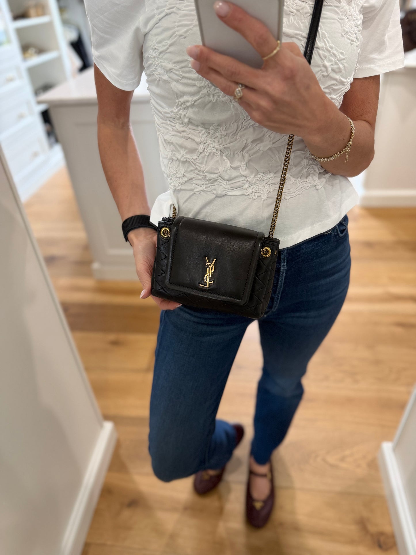 YSL mini nolita black