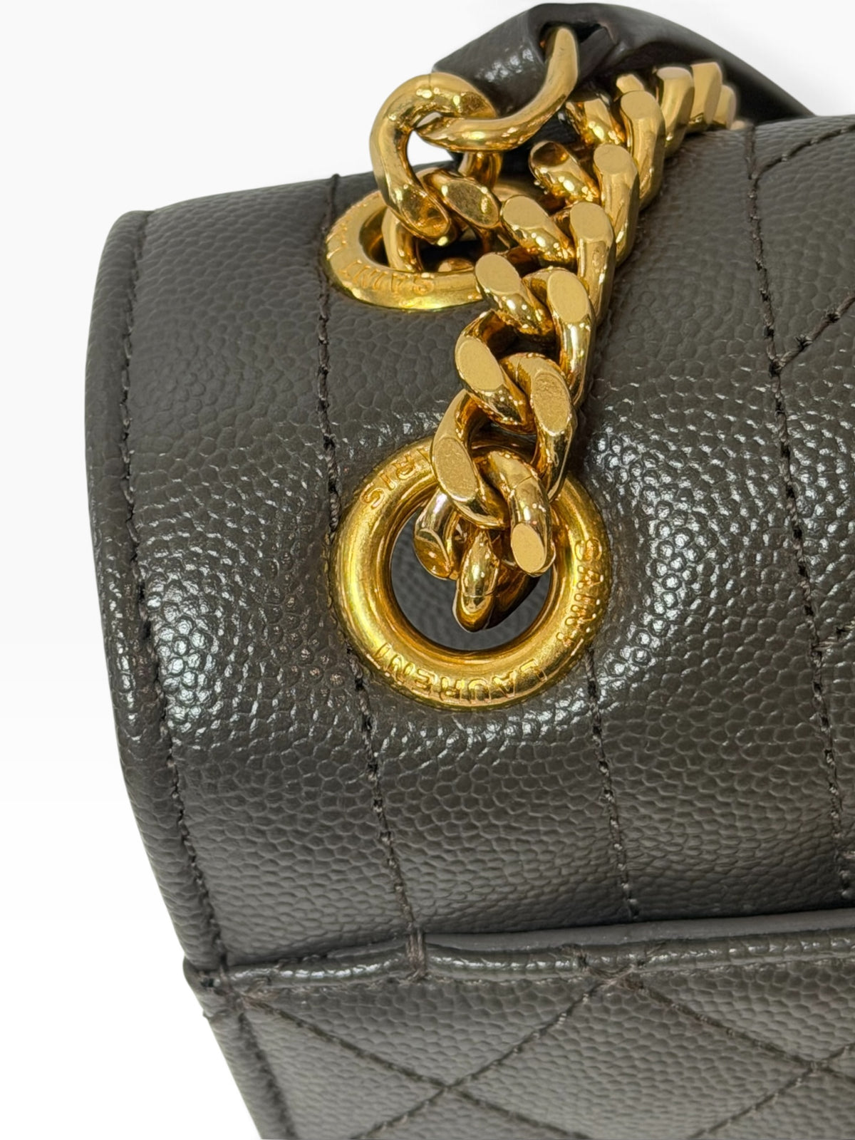 Saint Laurent YSL Black Quilted Leather Shoulder Bag | Pre-Owned