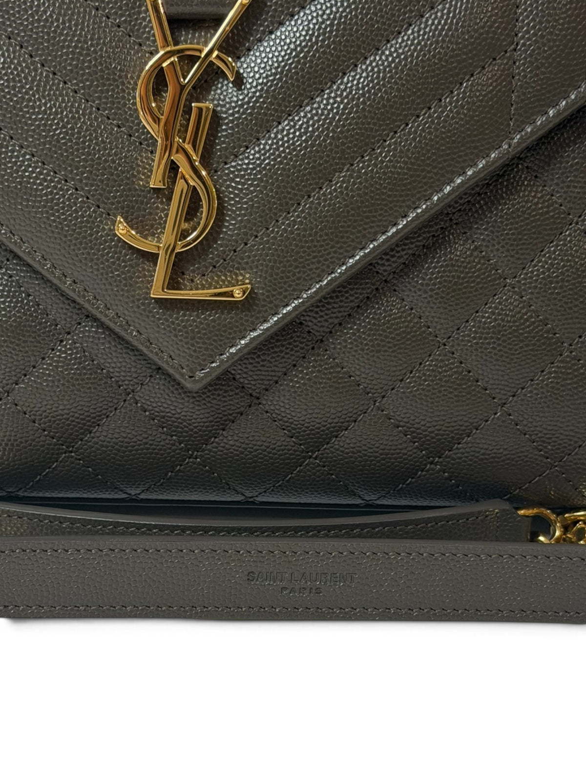Saint Laurent YSL Black Quilted Leather Shoulder Bag | Pre-Owned