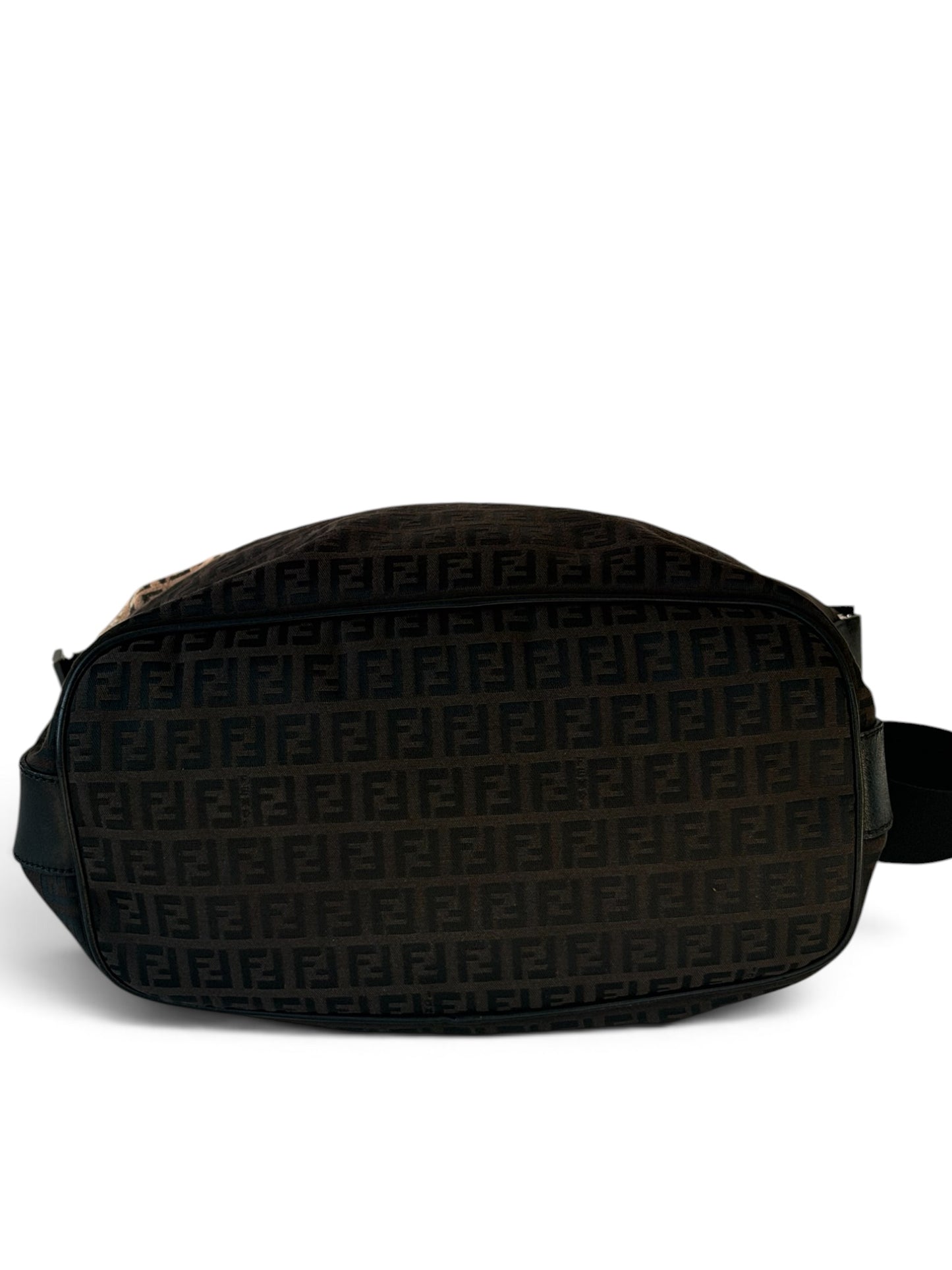 Fendi Zucca Brown Monogram Shoulder Bag | Pre-Owned