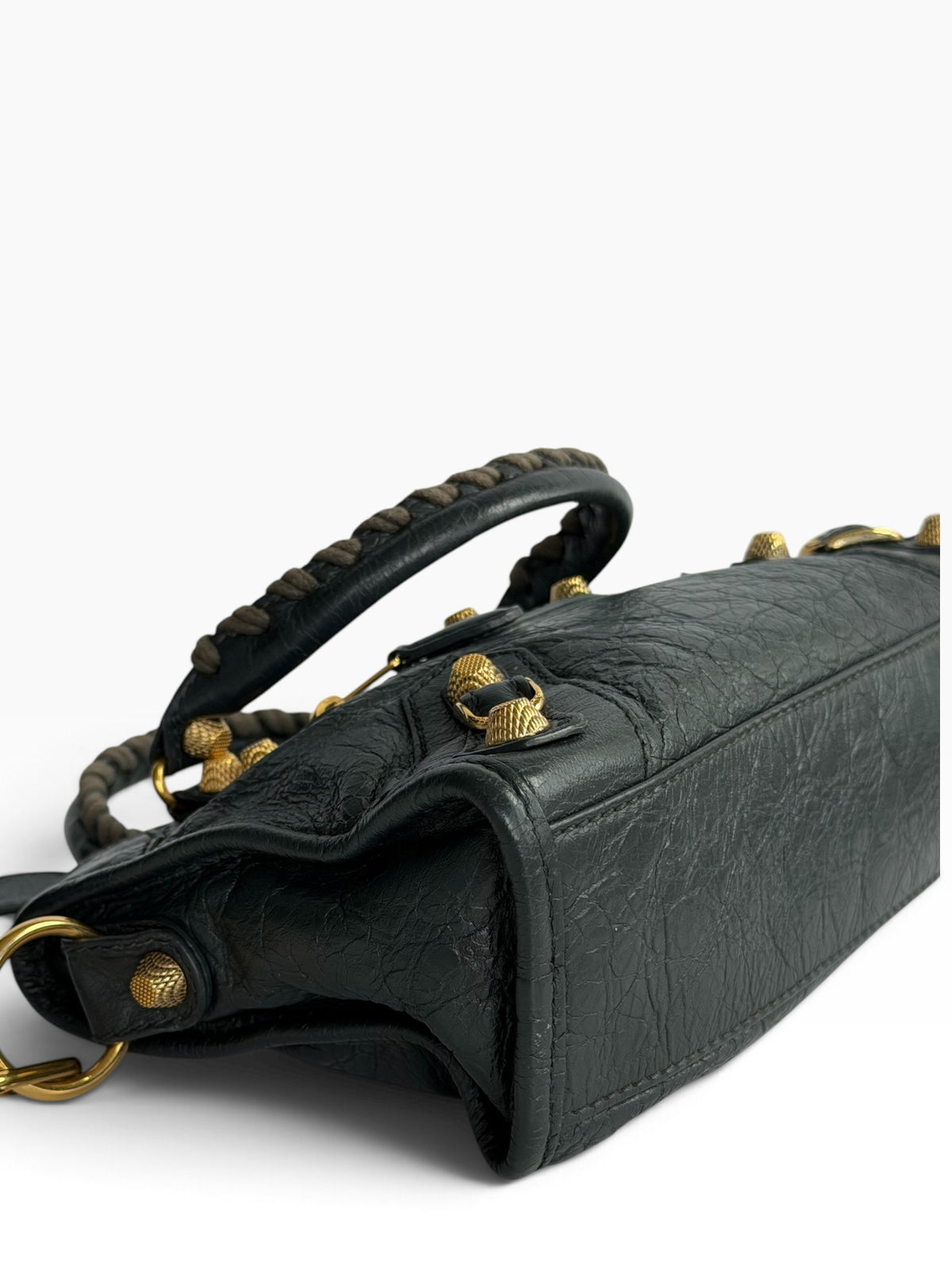 Balenciaga Giant Mini City Black Leather Bag | Pre-Owned