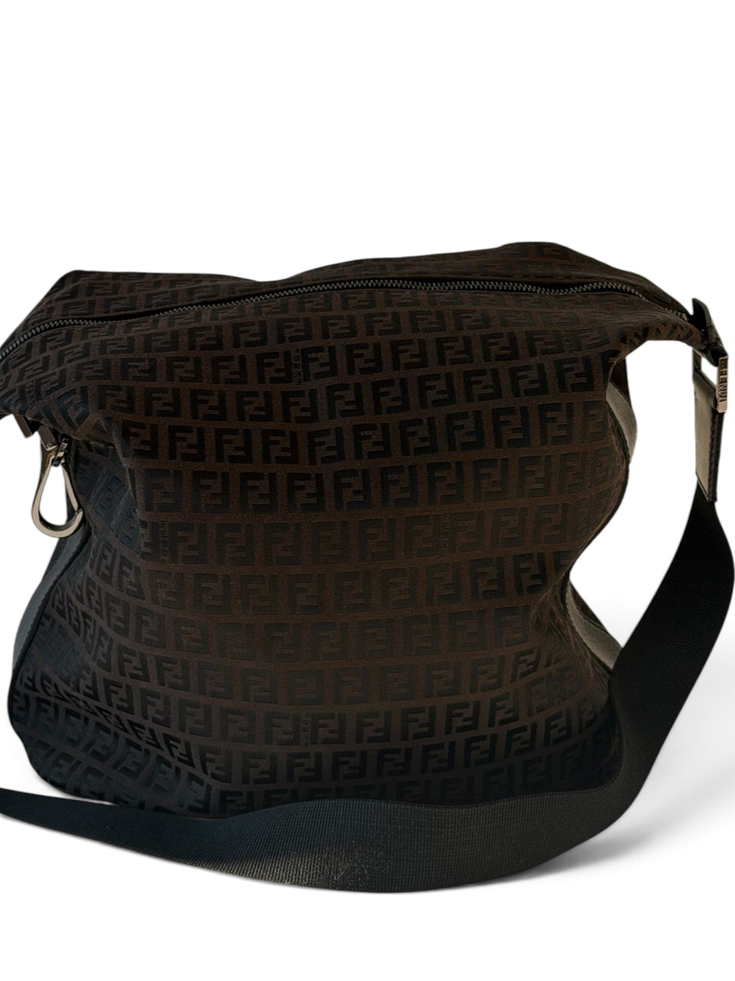 Fendi Zucca Brown Monogram Shoulder Bag | Pre-Owned