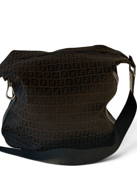 Fendi Zucca Brown Monogram Shoulder Bag | Pre-Owned