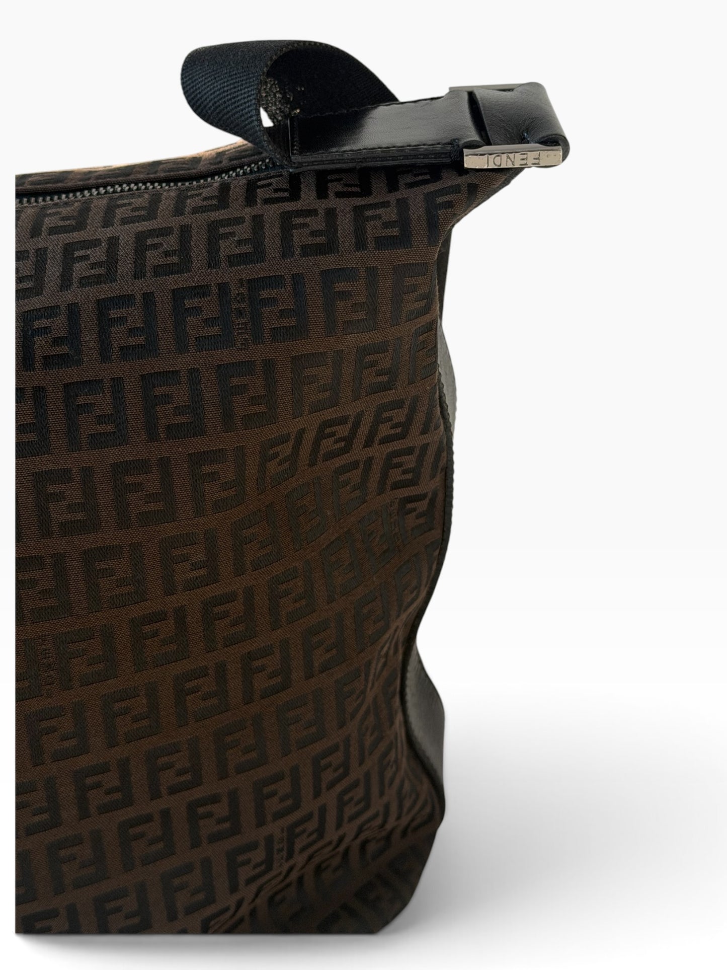 Fendi Zucca Brown Monogram Shoulder Bag | Pre-Owned