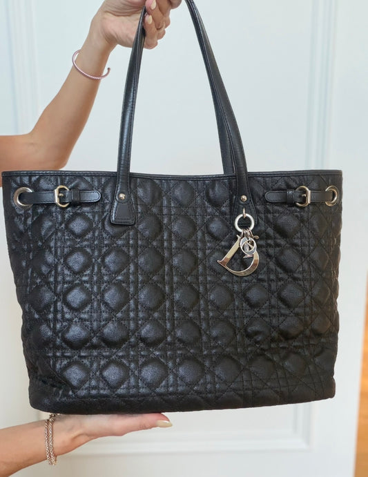 Christian Dior Black Quilted Tote Bag | Pre-Owned