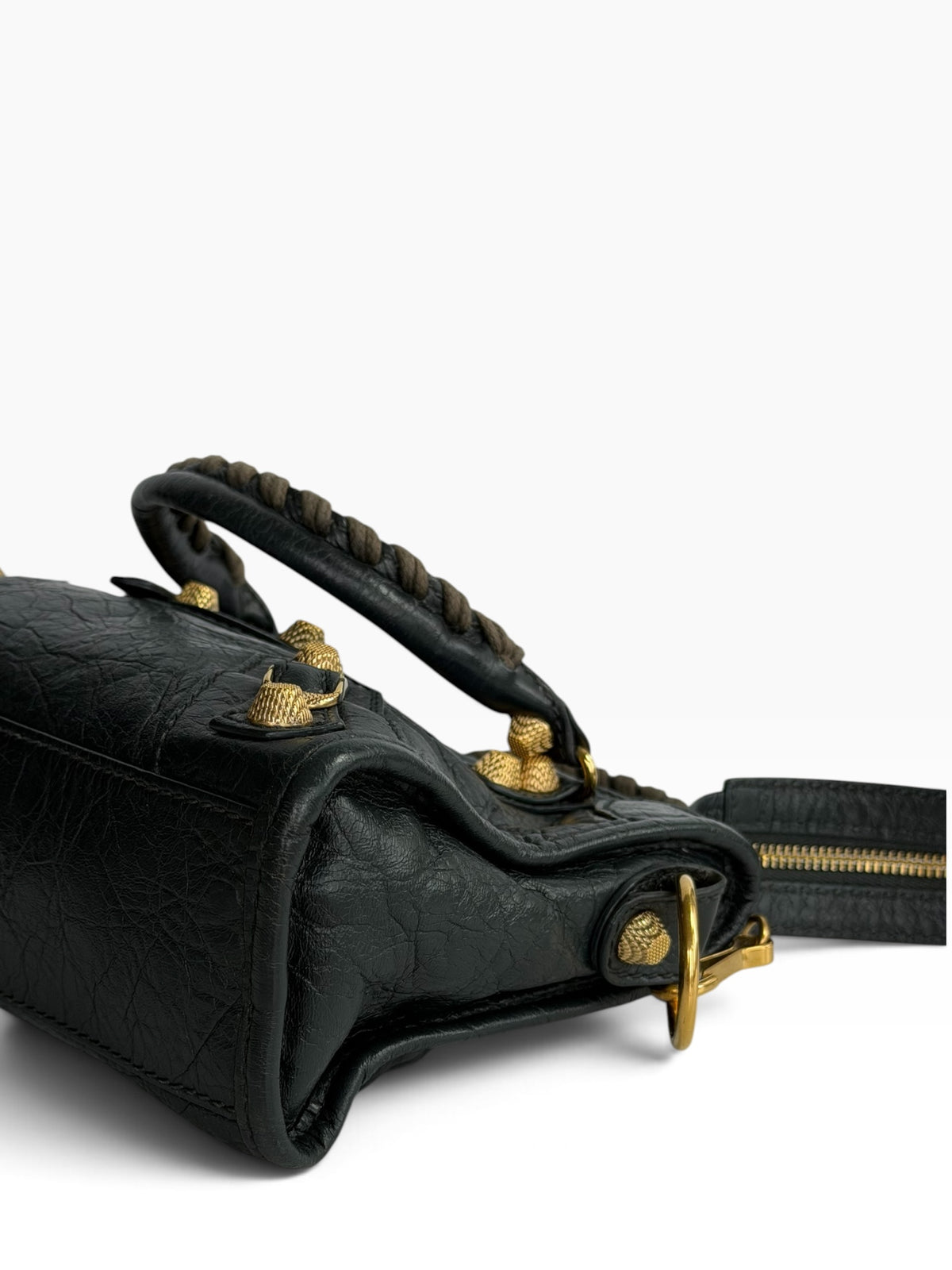 Balenciaga Giant Mini City Black Leather Bag | Pre-Owned