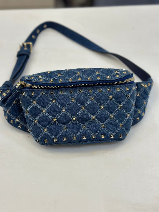 Valentino Denim Belt Bag