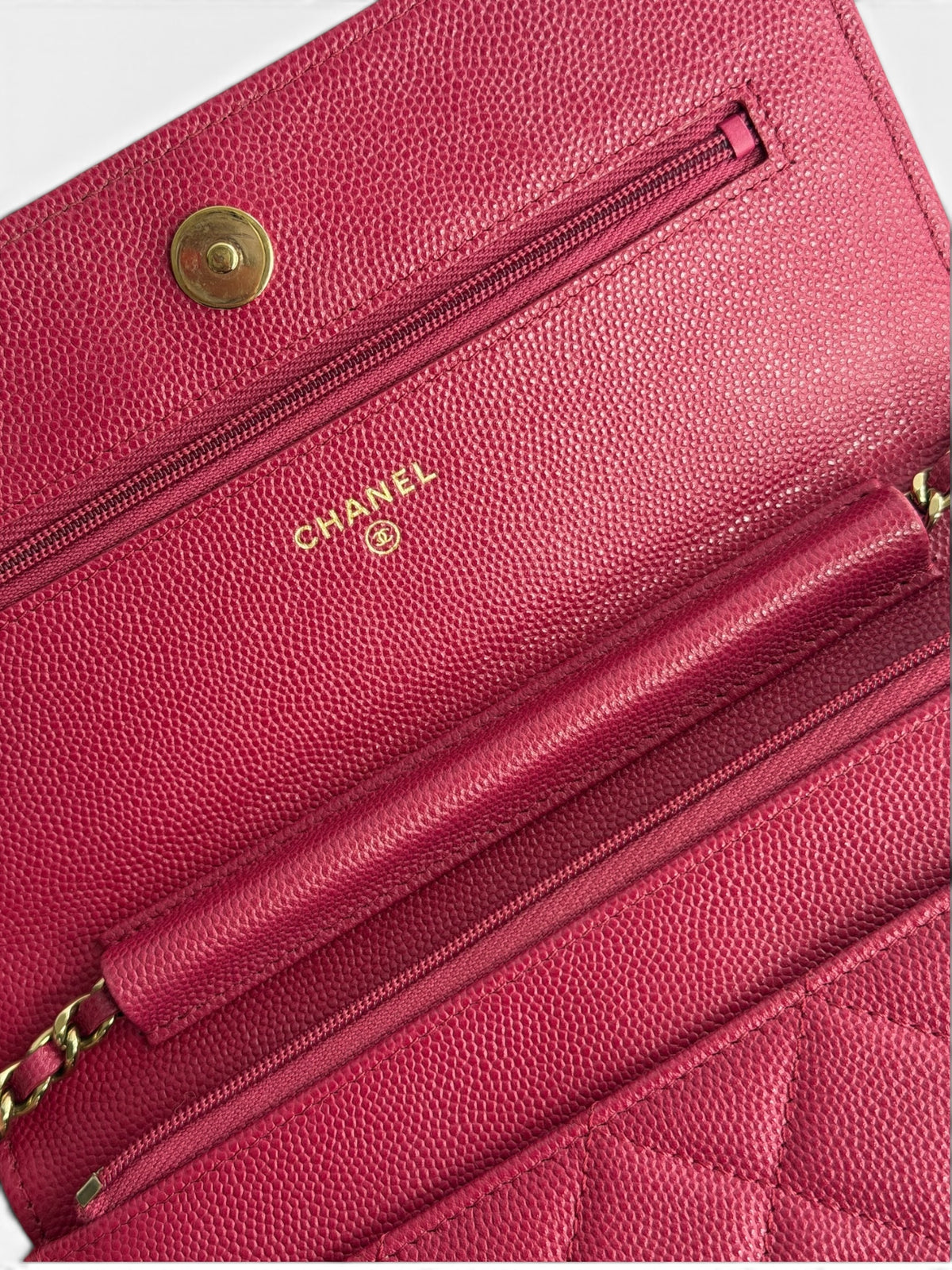 Chanel Pink Quilted Wallet on Chain | Pre-Owned