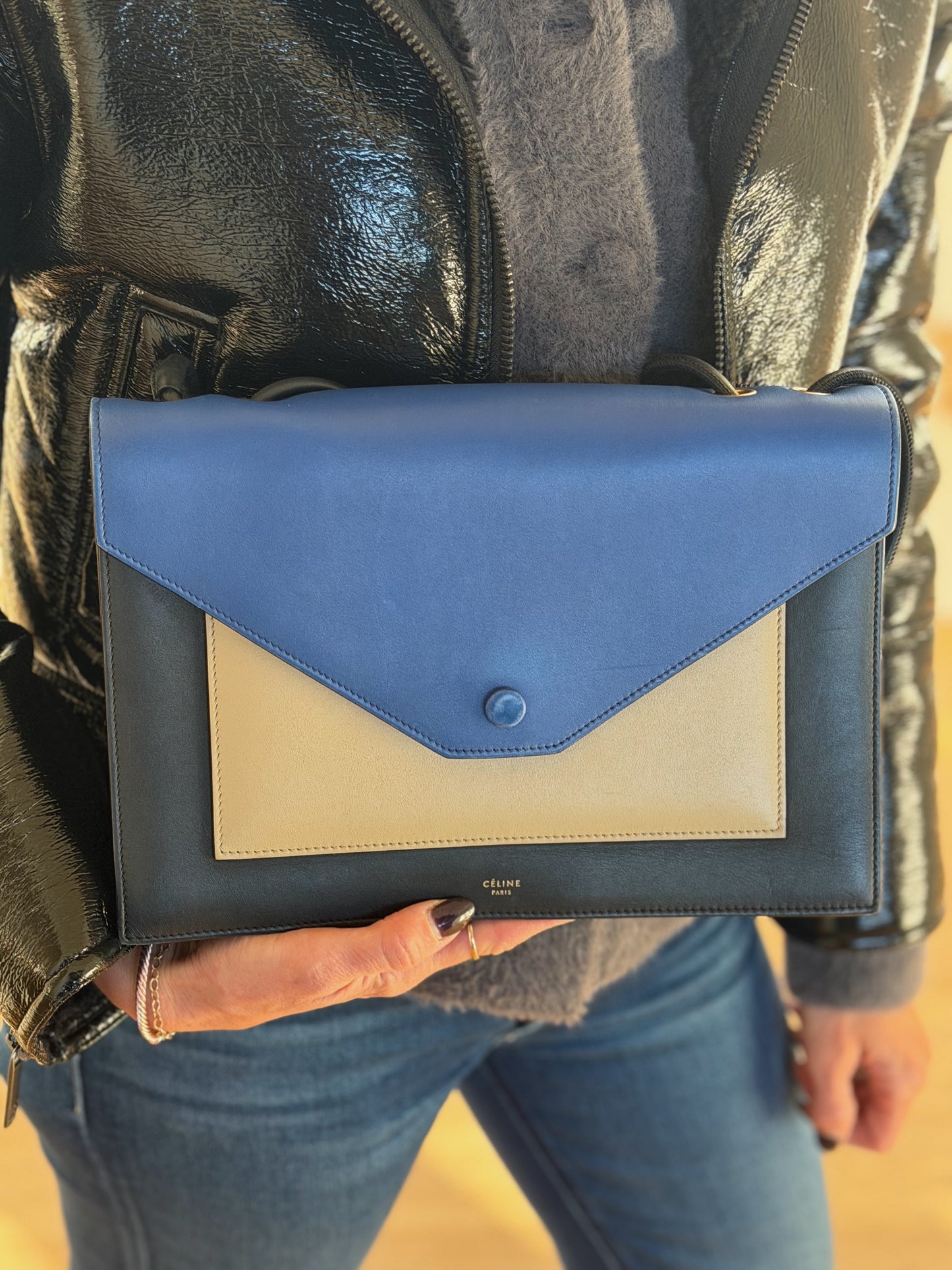 Celine Envelope Handbag