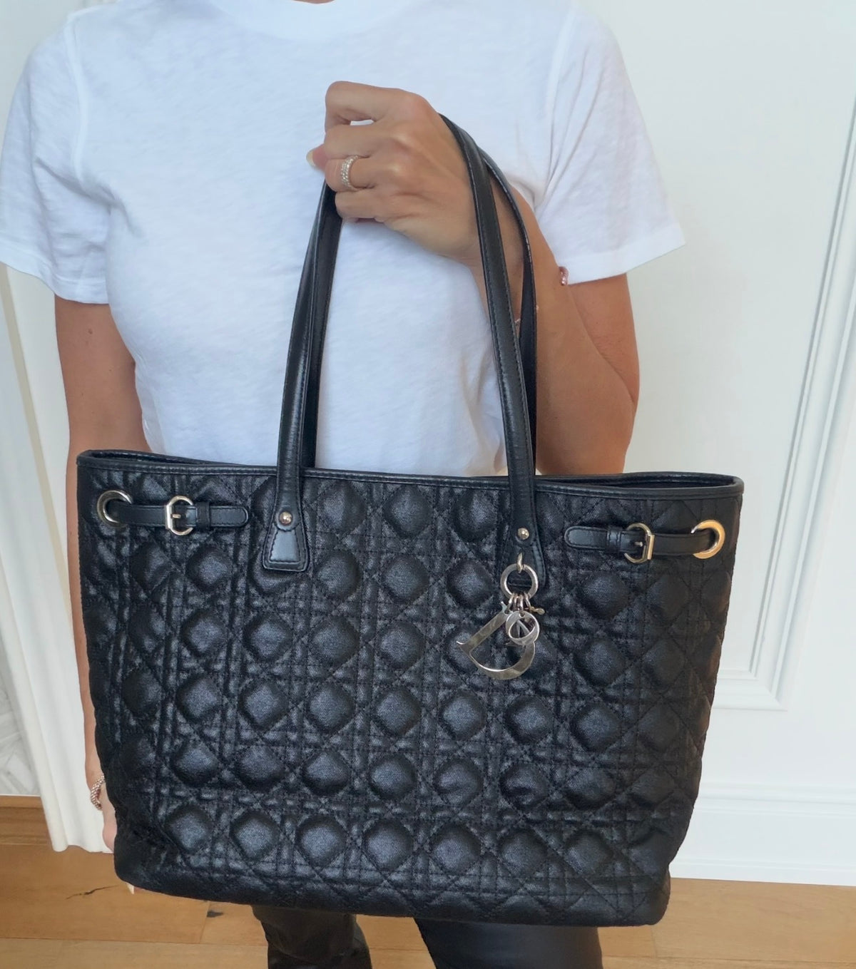 Christian Dior Black Quilted Tote Bag | Pre-Owned