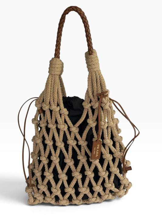 Prada Woven Shoulder Bag | Pre-Owned