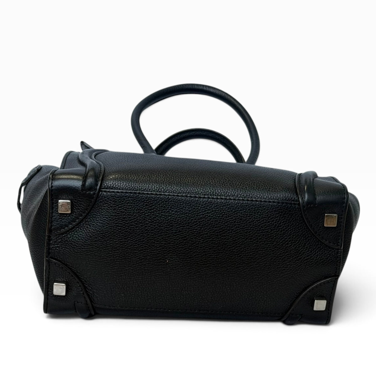 Celine Black Leather Luggage Tote Bag | Pre-Owned
