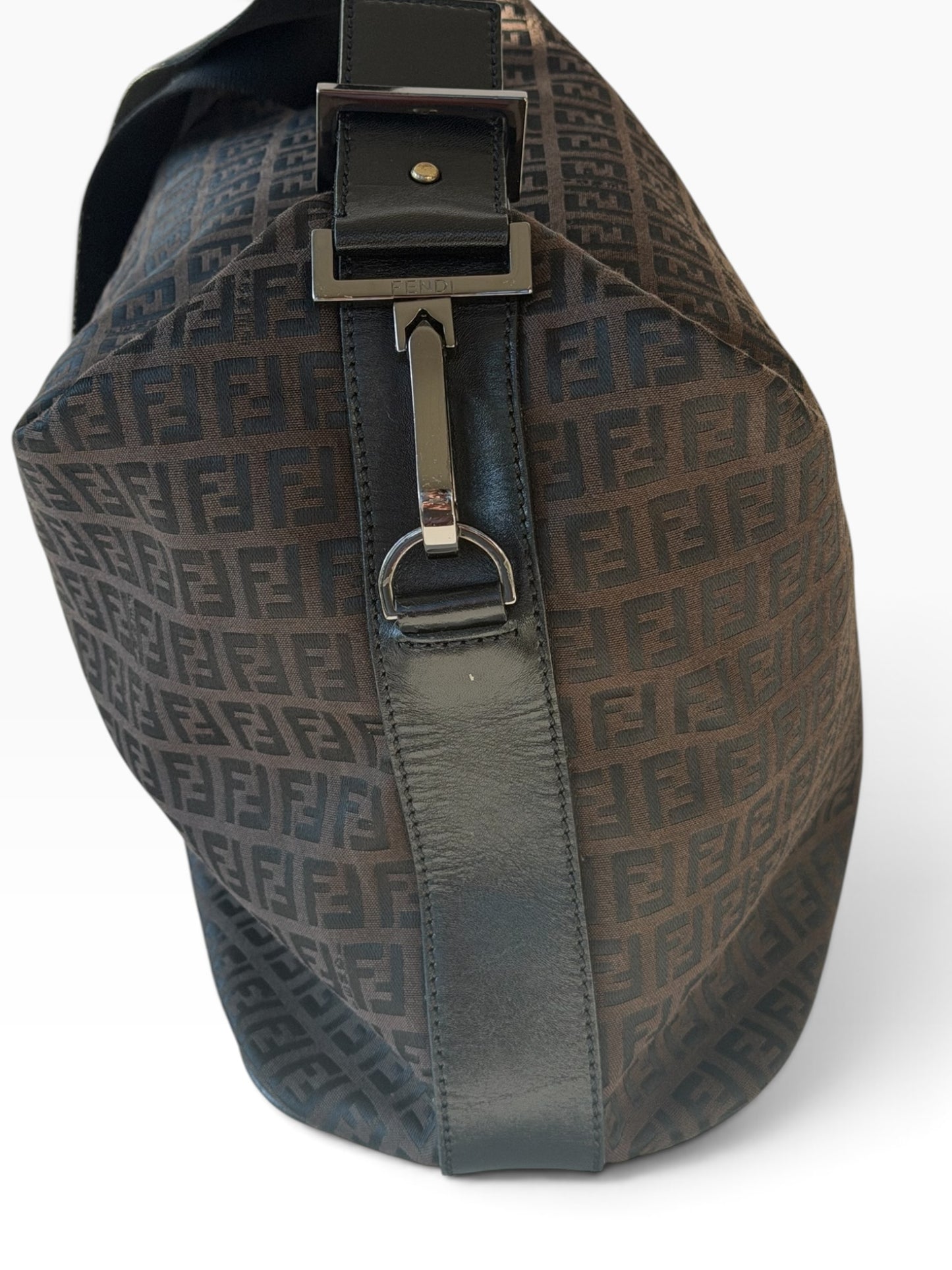 Fendi Zucca Brown Monogram Shoulder Bag | Pre-Owned