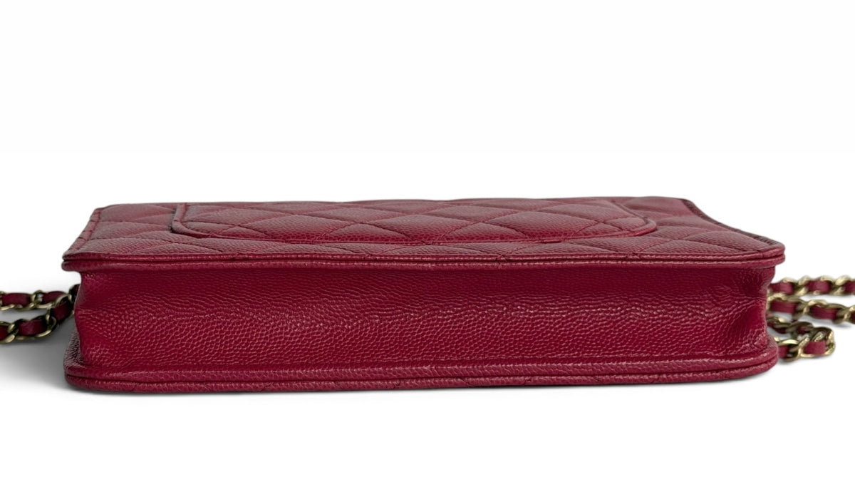 Chanel Pink Quilted Wallet on Chain | Pre-Owned