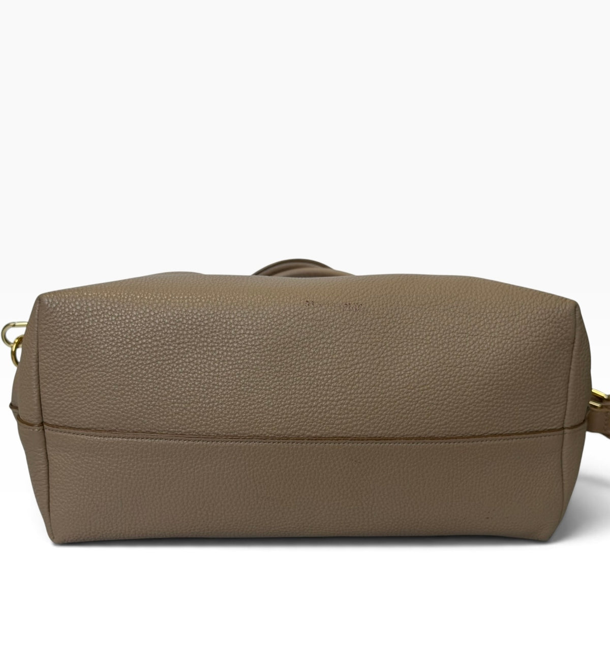 Prada Vitello Daino Taupe Leather Tote | Pre-Owned
