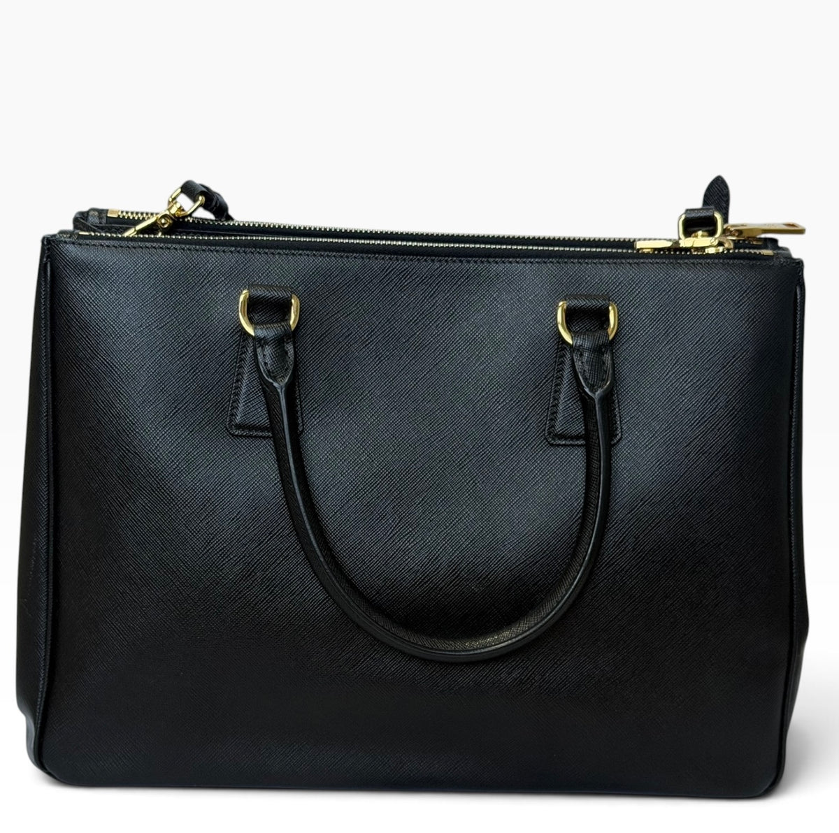 Prada Galleria Black Leather Tote Bag | Pre-Owned