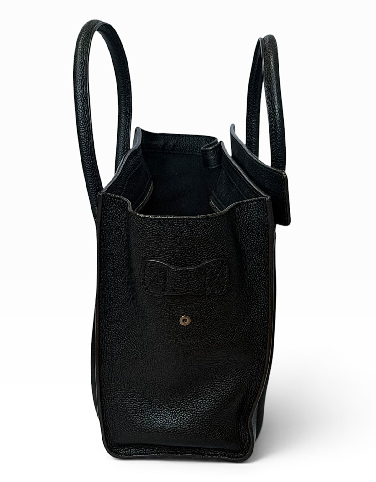Celine Black Leather Luggage Tote Bag | Pre-Owned