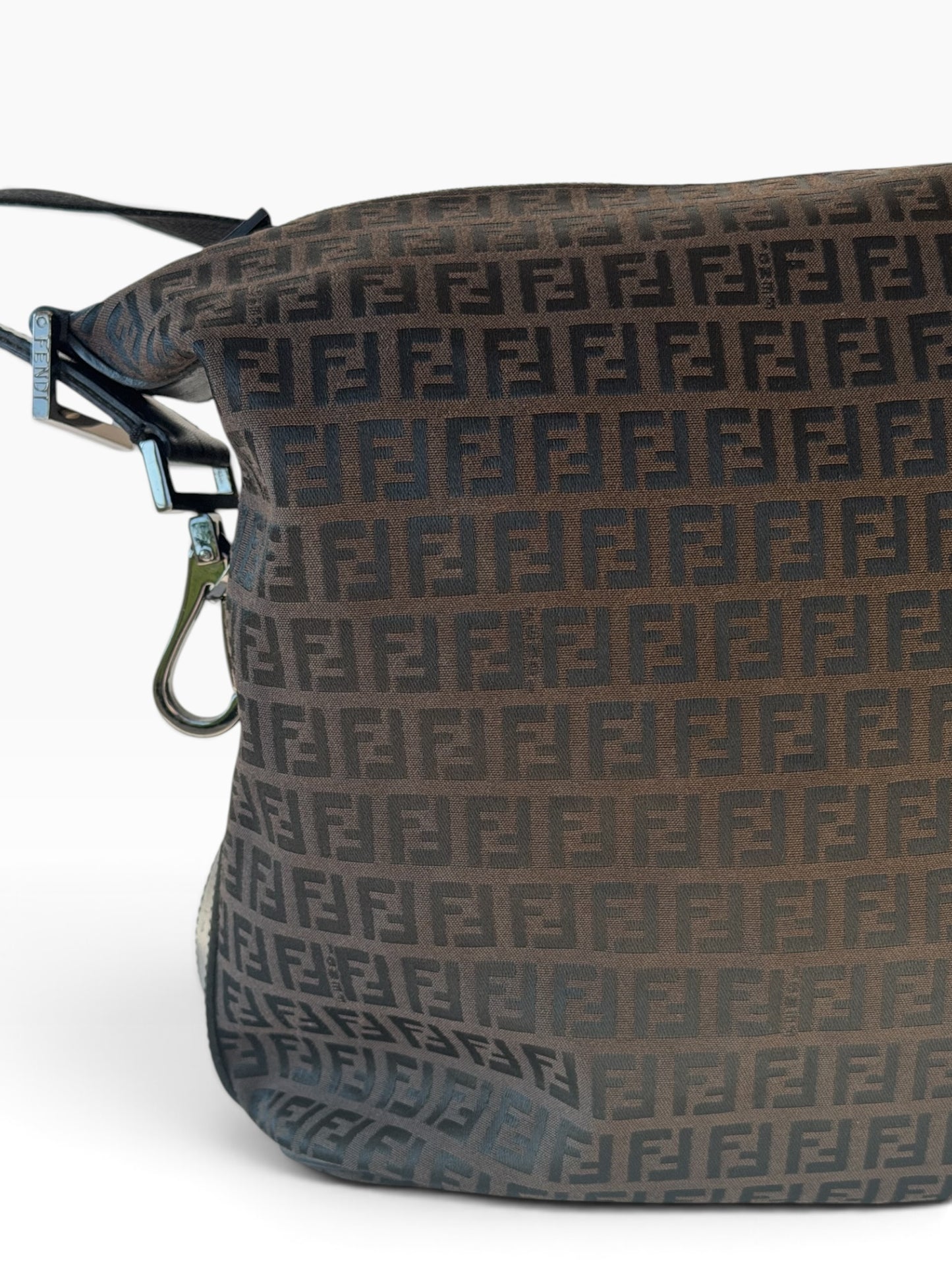 Fendi Zucca Brown Monogram Shoulder Bag | Pre-Owned