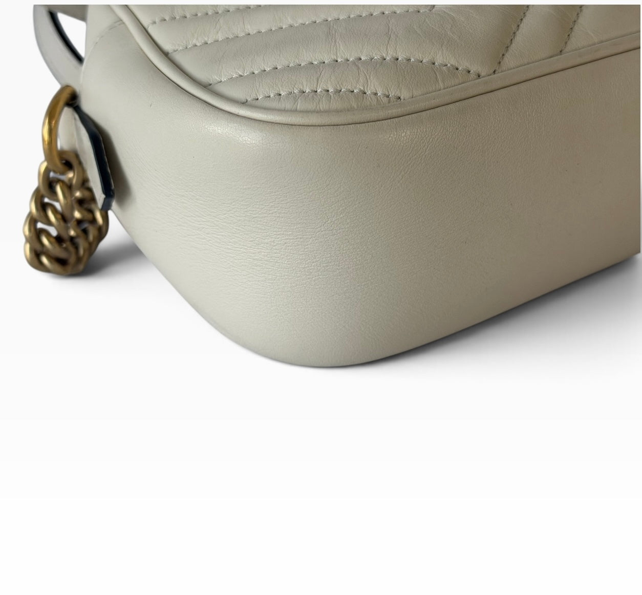 Gucci GG Marmont White Marmont Camera Bag | Pre-Owned