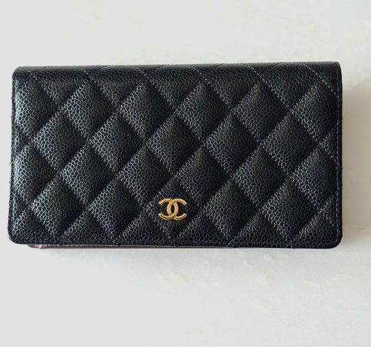 Chanel Black Cavier Wallet